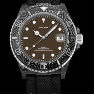 HYDROCORE碳纖維手錶-烏木棕色