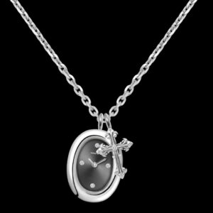 橢圓形吊飾-午夜十字