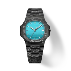 TECHNAUTIC碳纖維腕錶-藍色漩渦