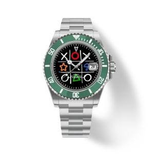 HYDROCORE 經典腕錶-綠色播放