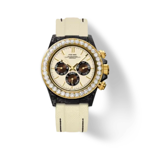 VELOCIREX 碳纖維鑽石腕錶-珠色奢華款